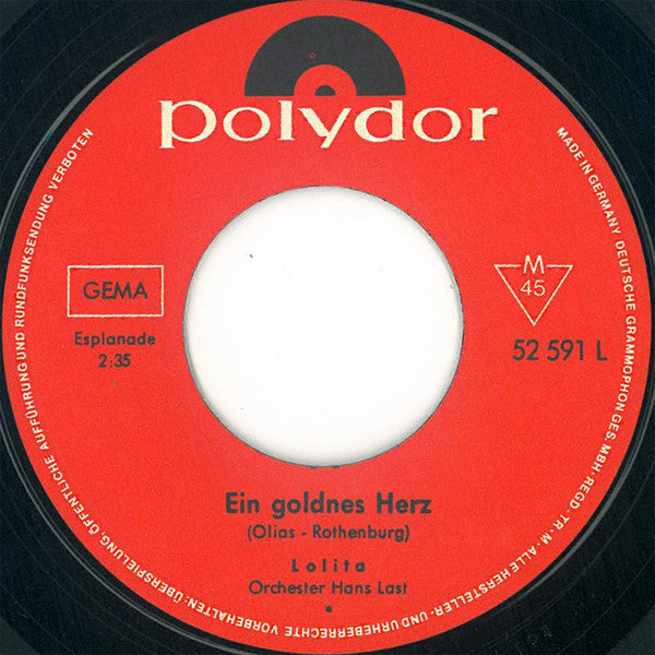 Lolita (3) : Nicht Weinen, Marino (7", Single, Mono)