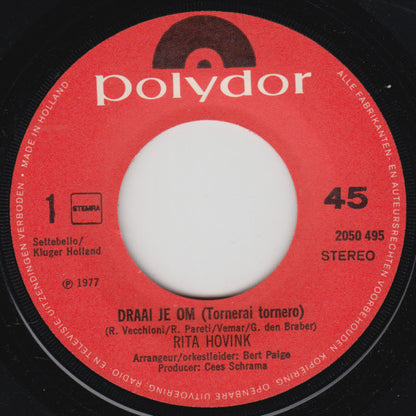 Rita Hovink : Draai Je Om  (7", Single)