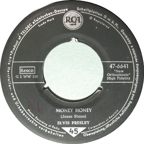 Elvis Presley : Money Honey (7", Single)