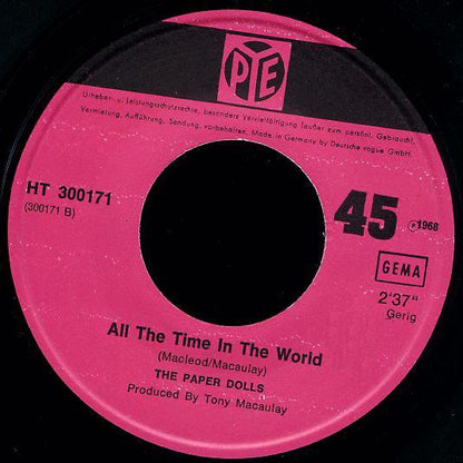 The Paper Dolls* : Something Here In My Heart (7", Single)