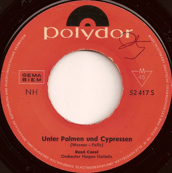 René Carol : Du Darfst Nicht Weinen (7", Single, Mono)