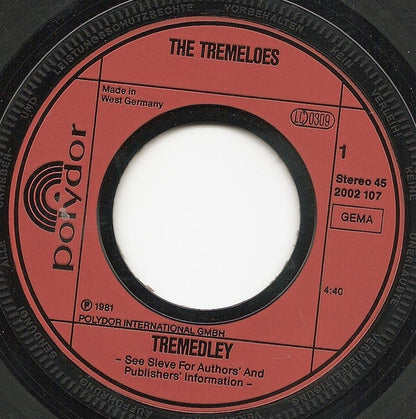 The Tremeloes : Tremedley (7", Single)