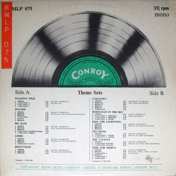 Sam Sklair : Theme Sets (LP)