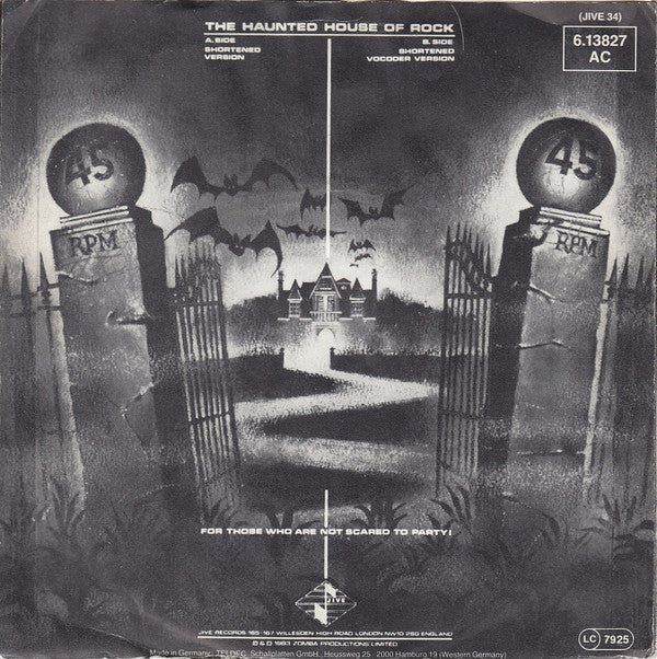 Whodini : The Haunted House Of Rock (7", Single)