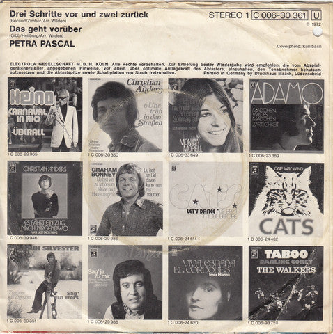 Petra Pascal : Drei Schritte Vor Und Zwei Zurück (7", Single)