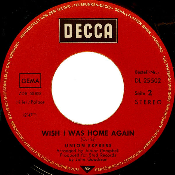 Union Express : Happy Song (7", Single)