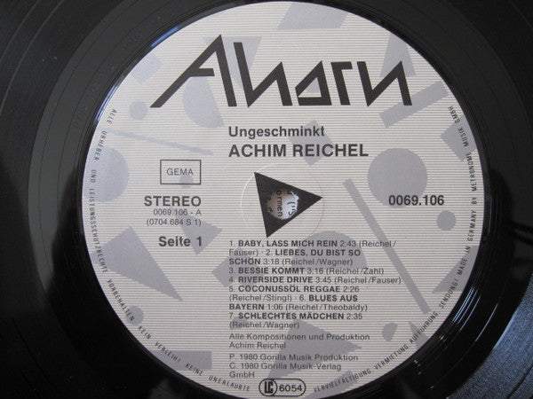 Achim Reichel : Ungeschminkt (LP, Album, RE)