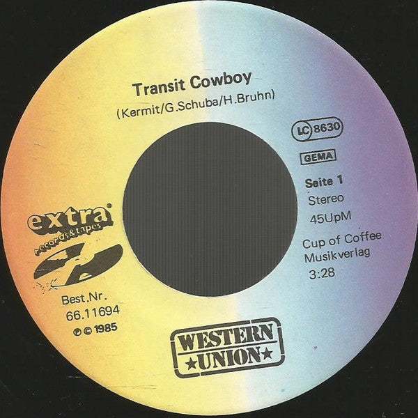 Western Union (3) : Transit Cowboy (7", Single)