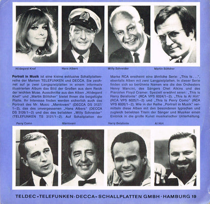 Hildegard Knef / Martin Böttcher : Portrait In Musik (7", EP, Promo, Gat)