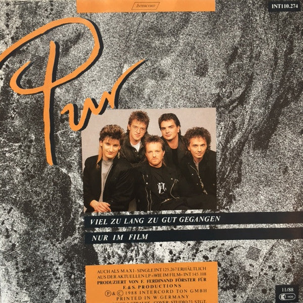 Pur : Viel Zu Lang Zu Gut Gegangen (7", Single)