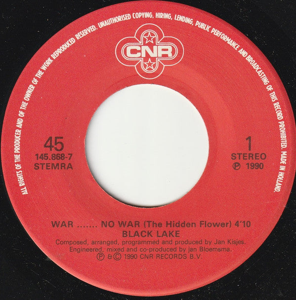 Black Lake : War....... No War (7", Single)