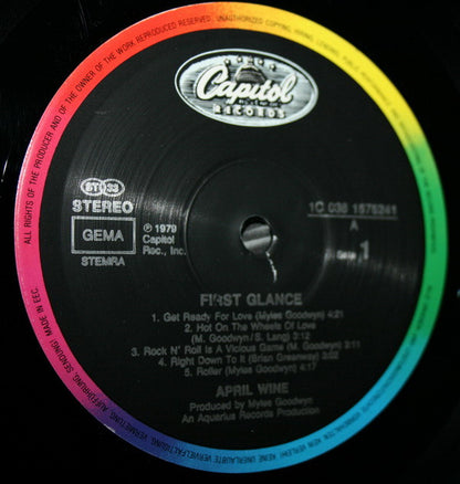 April Wine : First Glance (LP, Album, RE)