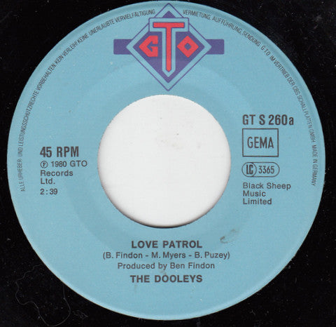 The Dooleys : Love Patrol (7", Single)