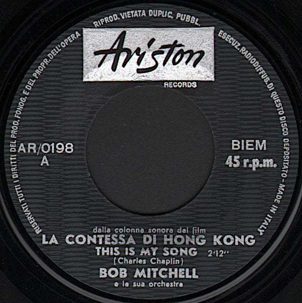 Bob Mitchell And His Orchestra : This Is My Song / Blue Bolero (7")