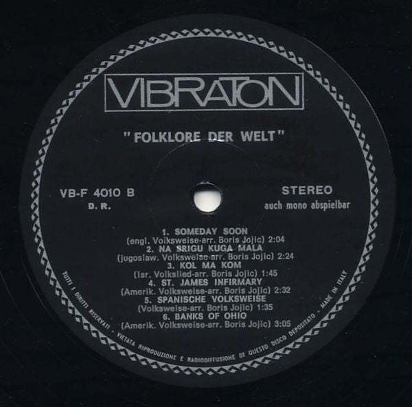 Νινή Ζαχά - Cora & Frank - Nicky & Conny - Das Bondarenko Trio : Donna Donna - Folklore Der Welt (LP, Comp)