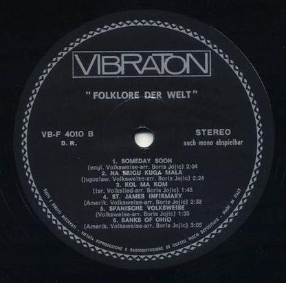 Νινή Ζαχά - Cora & Frank - Nicky & Conny - Das Bondarenko Trio : Donna Donna - Folklore Der Welt (LP, Comp)