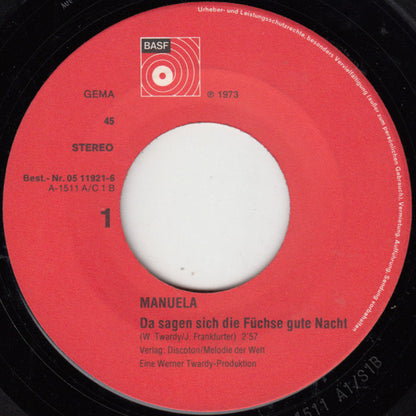 Manuela (5) : Da Sagen Sich Die Füchse Gute Nacht (7", Single)