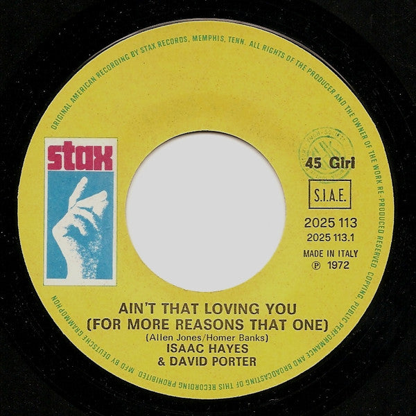 Hayes & Porter : Ain't That Loving You (For More Reasons Than One) (7")