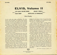 Elvis Presley : Volume II (7", EP, RP)