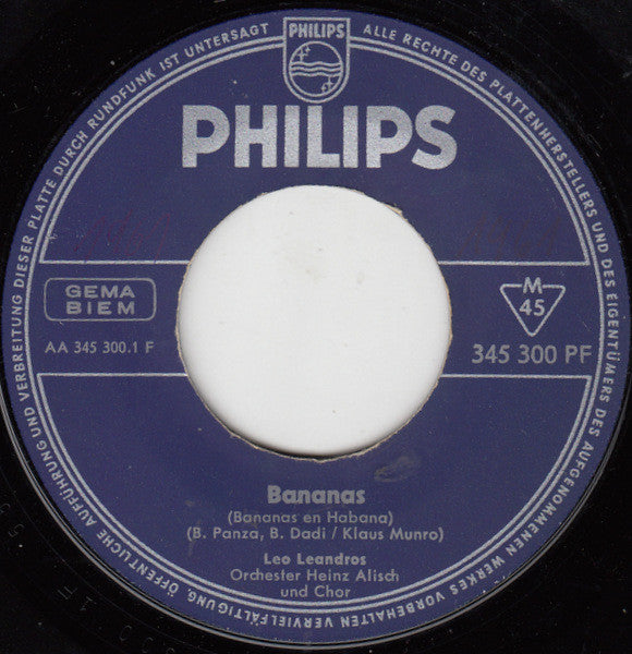 Leo Leandros : Bananas (Bananas En Habana) (7", Single, Mono)