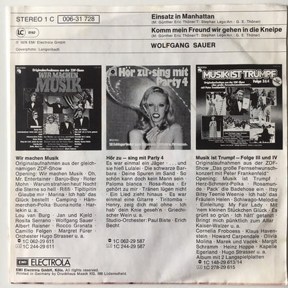 Wolfgang Sauer : Einsatz In Manhattan (7", Single)