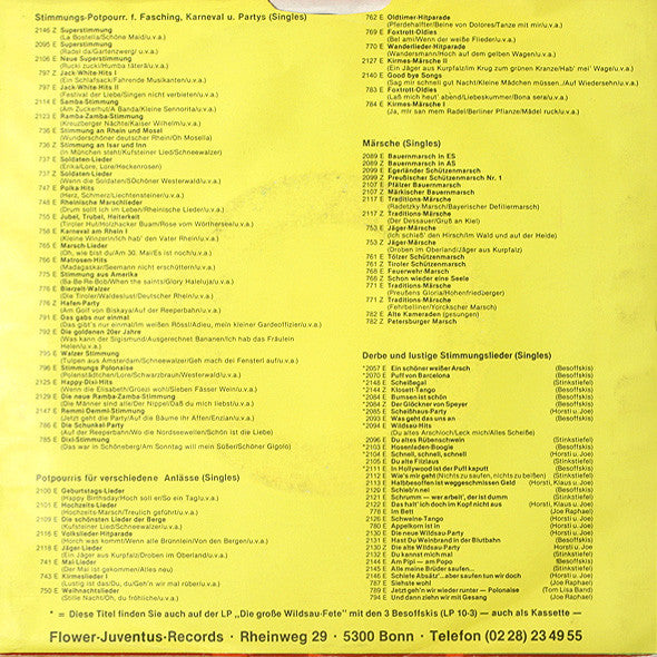Joe Raphael Und Die Party-Singers : Remmi Demmi Stimmung (7", Single)