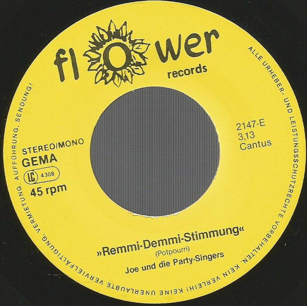 Joe Raphael Und Die Party-Singers : Remmi Demmi Stimmung (7", Single)