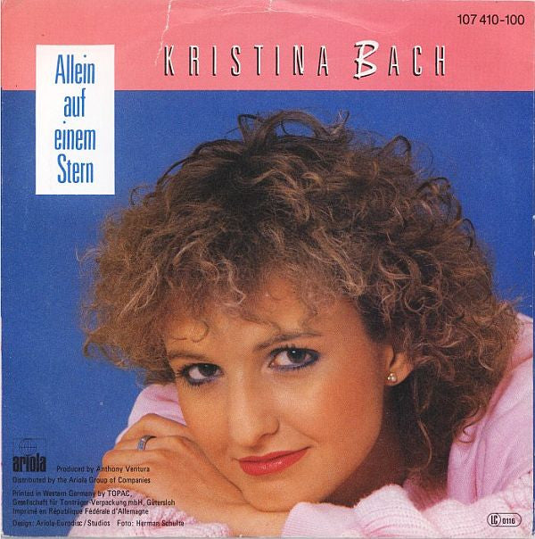 Kristina Bach : Allein Auf Einem Stern (7", Single)