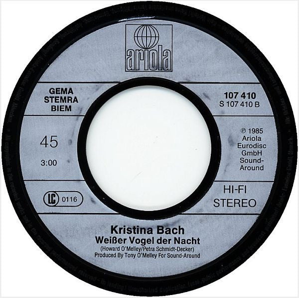 Kristina Bach : Allein Auf Einem Stern (7", Single)