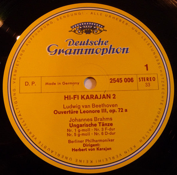 Karajan* Und Die Berliner Philharmoniker : Hifi Karajan 2 (LP, Comp)