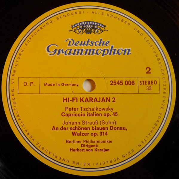 Karajan* Und Die Berliner Philharmoniker : Hifi Karajan 2 (LP, Comp)