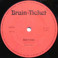 Brain-Ticket : Anyway... / Don't Lose (12", Maxi, Ltd)
