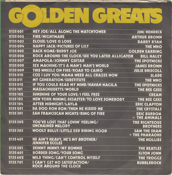 Spotnicks* : If You Could Read My Mind / Havah Nagila (7", Single)