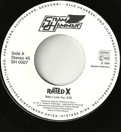 Rated X* : Baby I Love You / Pick It Up (7", Single)