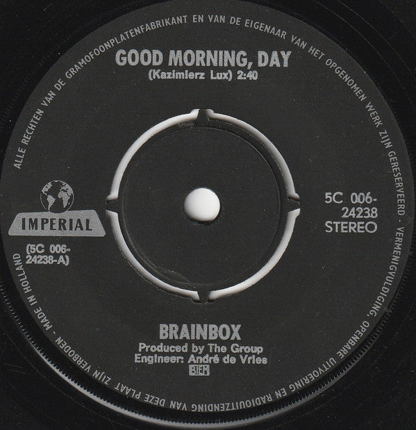 Brainbox (3) : Good Morning, Day / Doomsday Train (7", Single)