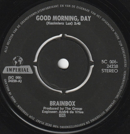 Brainbox (3) : Good Morning, Day / Doomsday Train (7", Single)