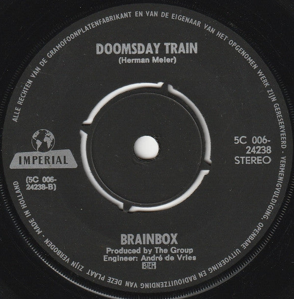 Brainbox (3) : Good Morning, Day / Doomsday Train (7", Single)