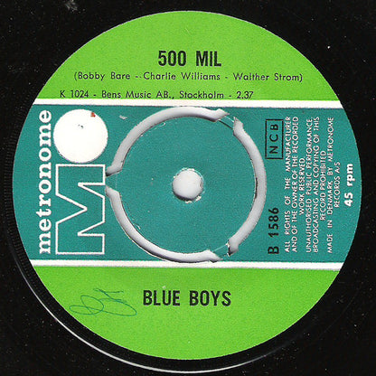 Blue Boys : 500 Mil / Lejrliv (7", Single)