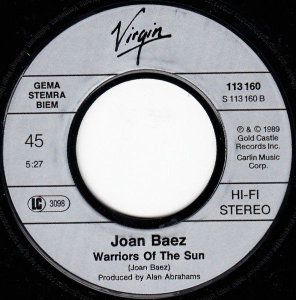 Joan Baez : Hand To Mouth (7", Single)