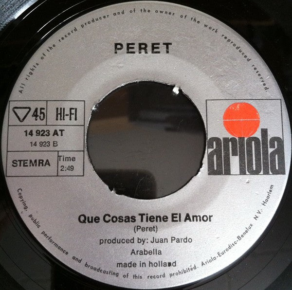 Peret : Borriquito (7", Single, Blu)