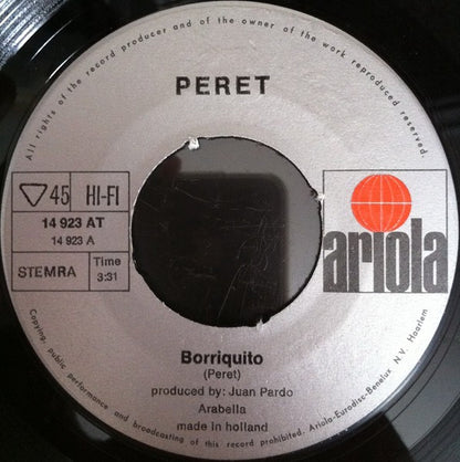 Peret : Borriquito (7", Single, Blu)