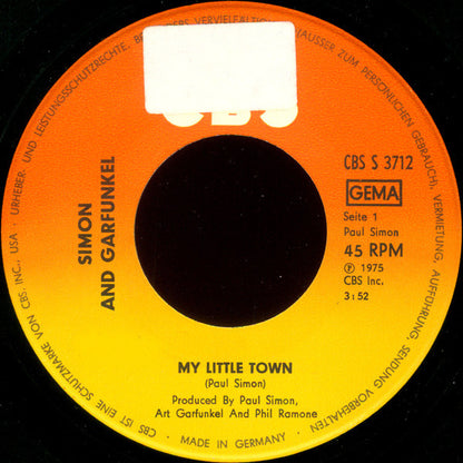 Simon & Garfunkel Plus Art Garfunkel Plus Paul Simon : My Little Town (7", Single)