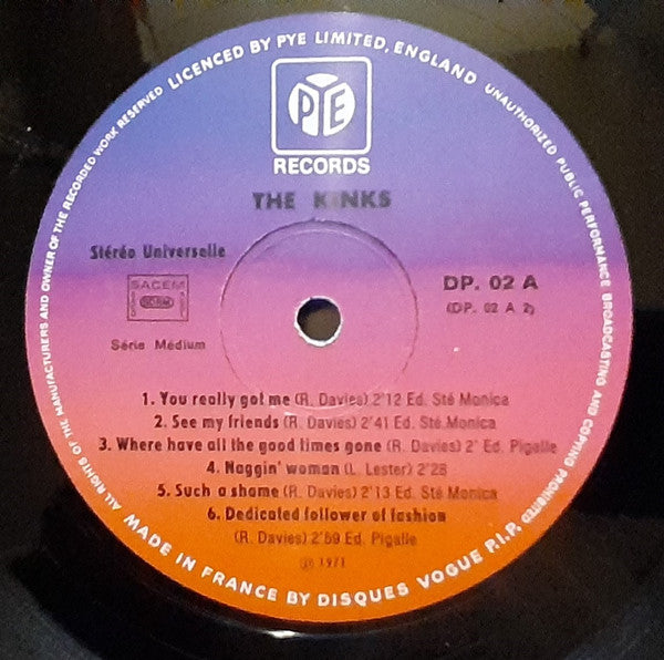 The Kinks : The Kinks (2xLP, Comp, RE)