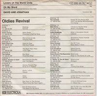David & Jonathan : Lovers Of The World Unite (7", Single, RE)