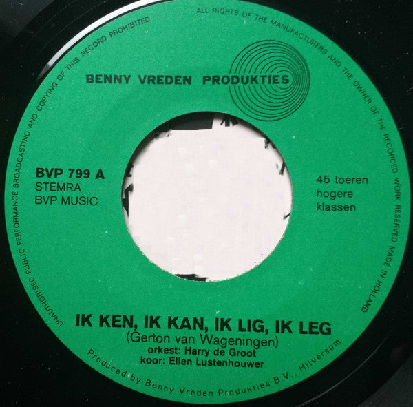 Unknown Artist : Ik Ken, Ik Kan, Ik Lig, Ik Leg / Het Alfabet (7", Single)
