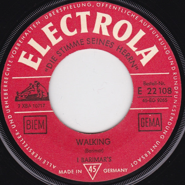 Bert Weedon / I Barimar's : Napoli Melody / Walking (7", Single)