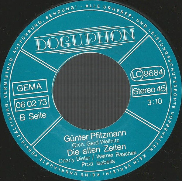 Günter Pfitzmann : In Mutters Küche (7", Single)