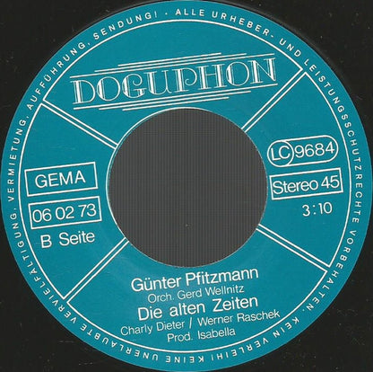 Günter Pfitzmann : In Mutters Küche (7", Single)