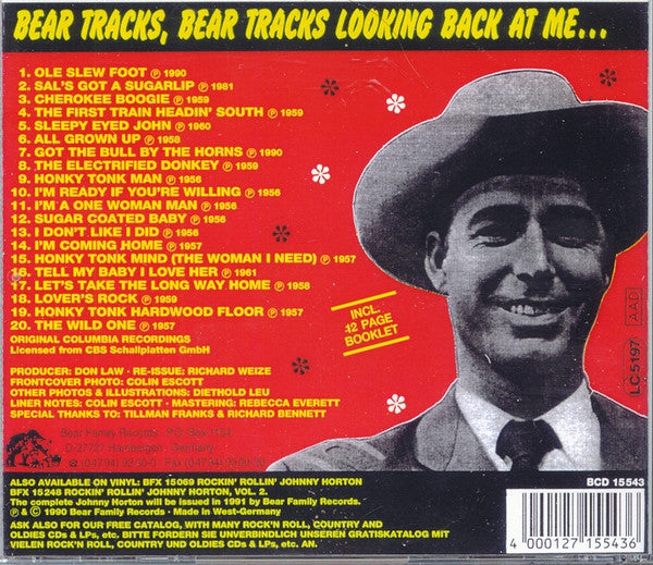 Johnny Horton : Rockin' Rollin' Johnny Horton (CD, Comp, RP)