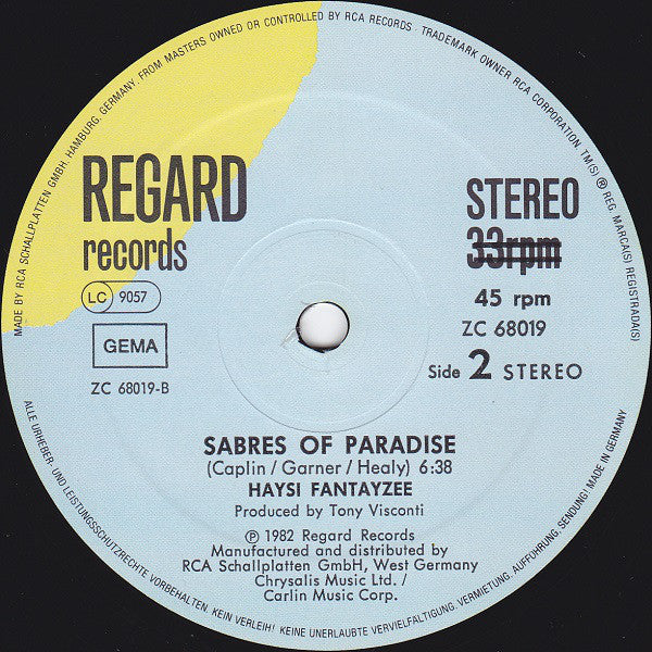 Haysi Fantayzee : John Wayne Is Big Leggy (12", Maxi)